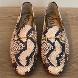 Sam Edelman Pink Snake Print Flat
